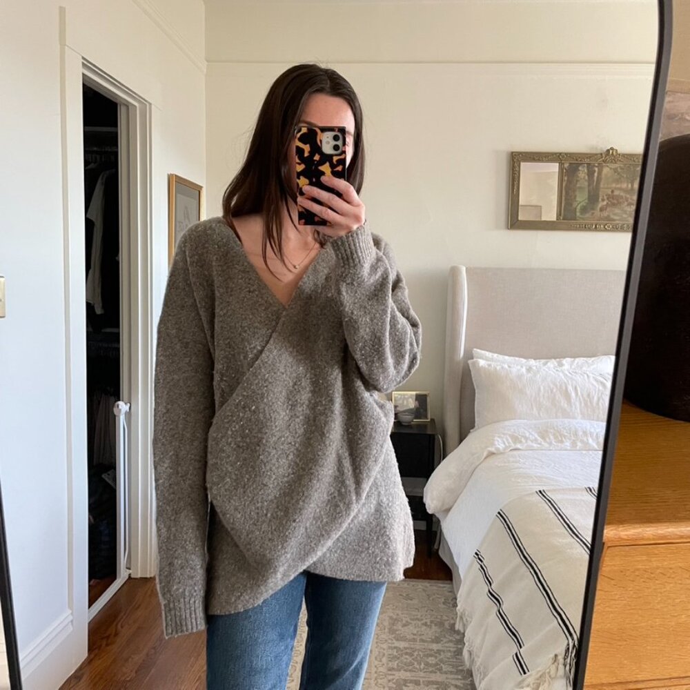 Aritzia Babaton The Group Oversized Wrap Sweater - Picture 3 of 6